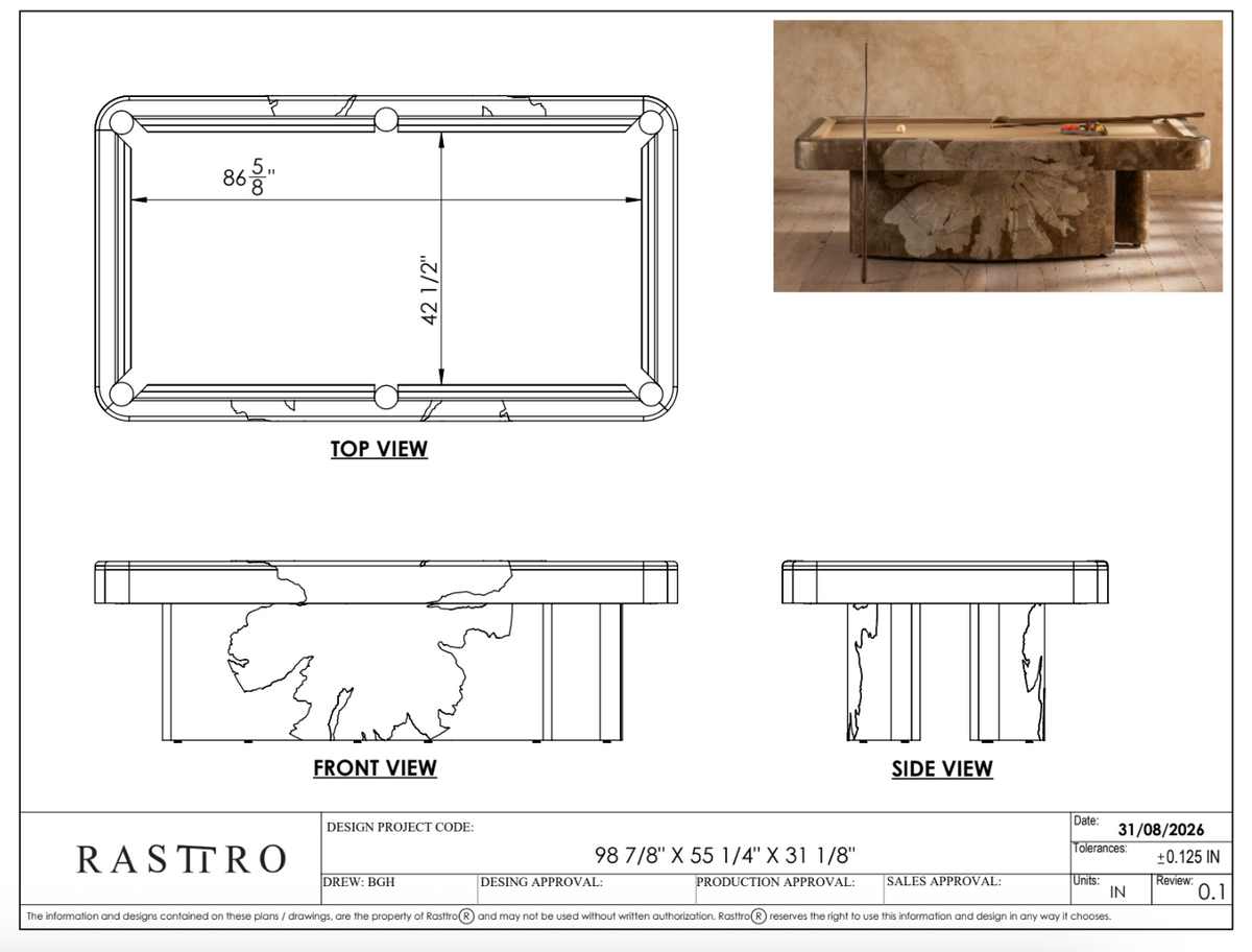 Nodo Billiard Table - Semi Pro