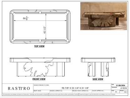 Nodo Billiard Table - Semi Pro